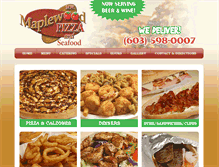 Tablet Screenshot of maplewoodpizzanashua.com